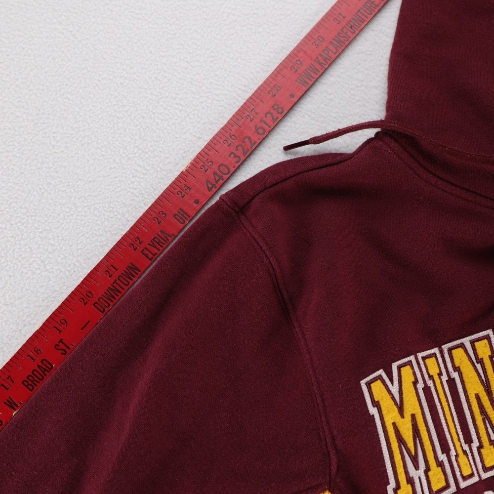 Colosseum Minnesota Golden Gophers Hoodie Mens Medium Maroon Gold Pullover NCAA - Picture 7 of 10